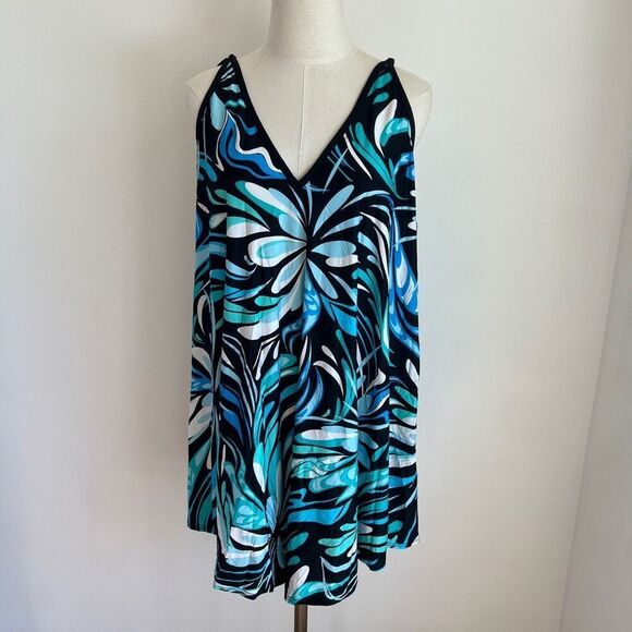 Coco Reef Darling Cover Up Beach Dress Black and Blue Size Small NWT - Picture 2 of 13